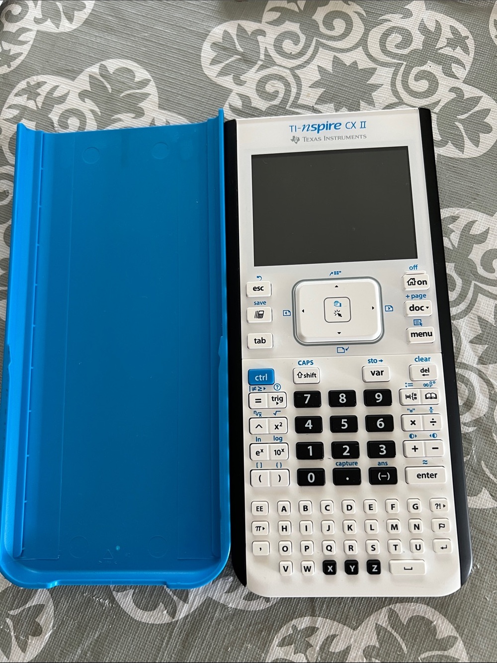 Texas Instruments TI-Nspire CX II Graphing Calculator with Blue Cover